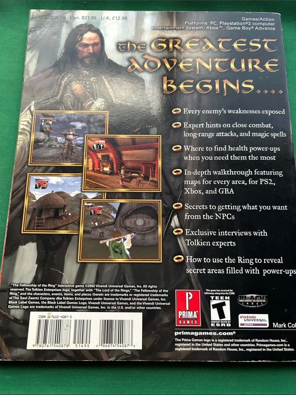 Prima’s  Lord of the Rings Strategy Guide  The Fellowship of The Ring